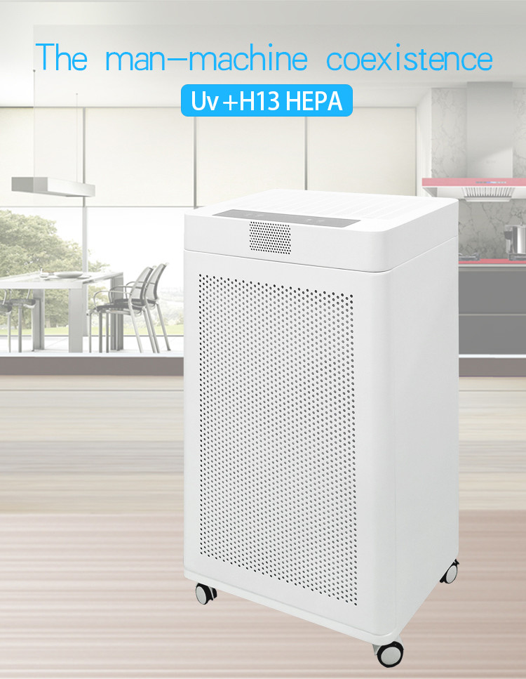 Home 1000m3/h 140W Hepa Air Purifier 254nm UV Lamp