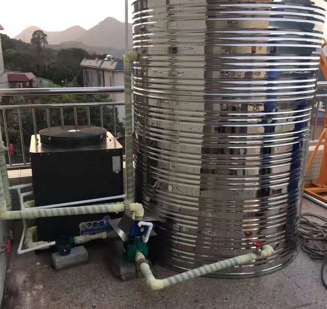 Durable Commercial Heat Pump Water Heater Galvanized Sheet Housing Material