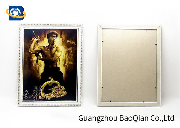 Customized Lenticular 3D Pictures Stereograph Printing Flip Bruce Lee Animation Picture