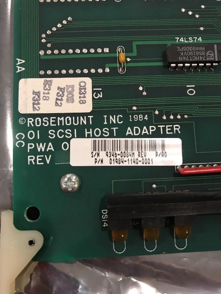 EMERSON 01984-1140-0001 PC BOARD HOST ADAPTER CARD OI SCSI PC Board PLC