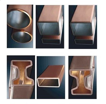 Convex Tapered Copper Mould Plate Various Shape Rectangular Billet Suitable For CCM Mould Design