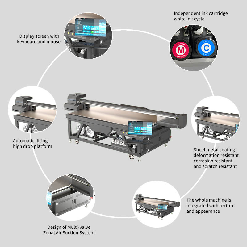 Inkjet Printer Plate Type Xp600 Large Format Ecosolvent Eco Solvent Printer 1.8m for Sticker and Flex Banner Production
