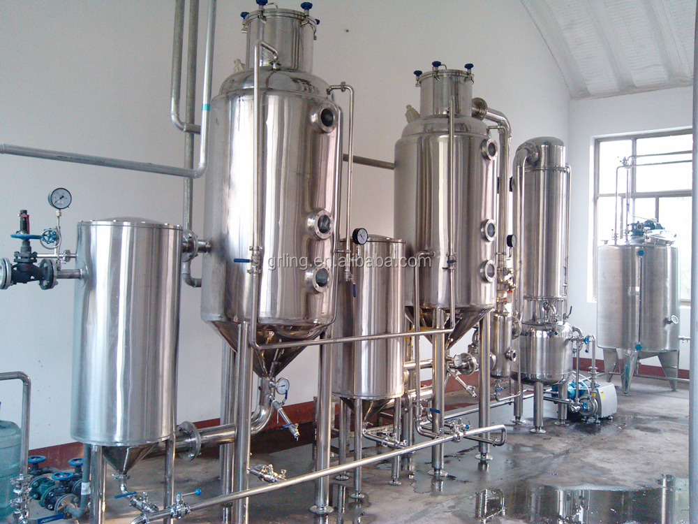Orange /Apple/Fruit Juice Vacuum Evaporator System Concentrate Double Effect External Circulation Evaporator