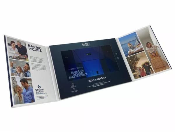 Wholesale Manufacturer Hardcover Video Brochure A4 10 Inch Electronics Video