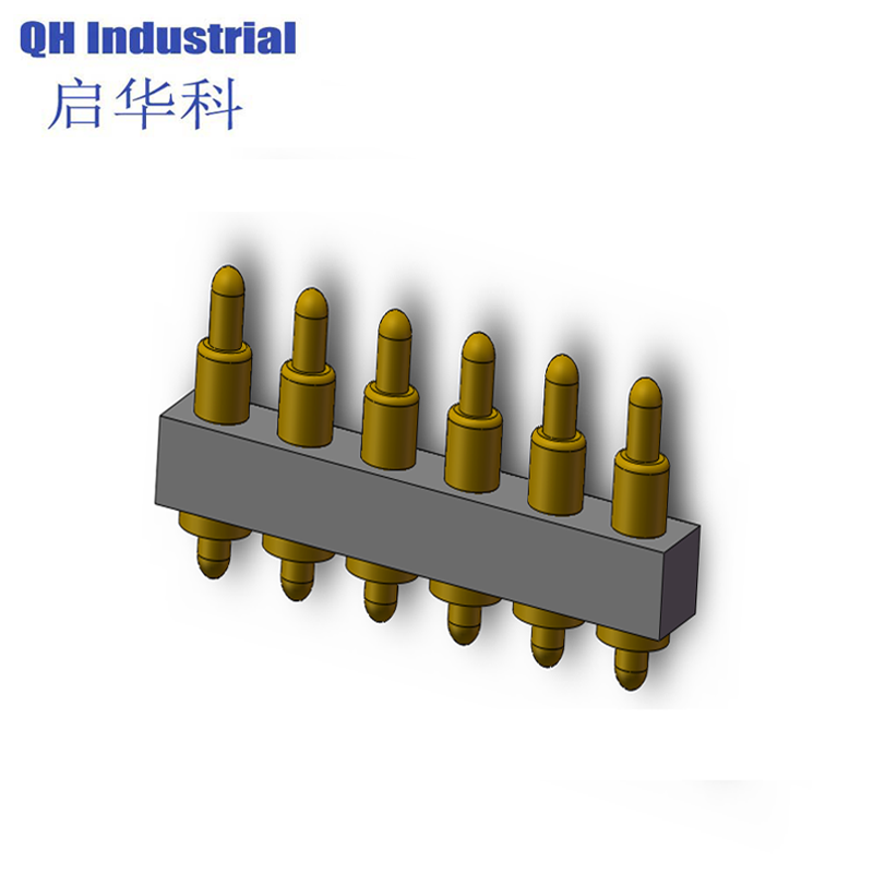 6Pin Austria Outlet Connector Magnetic spring loaded pin Usb Connector Magnetic Spring Loaded Connector