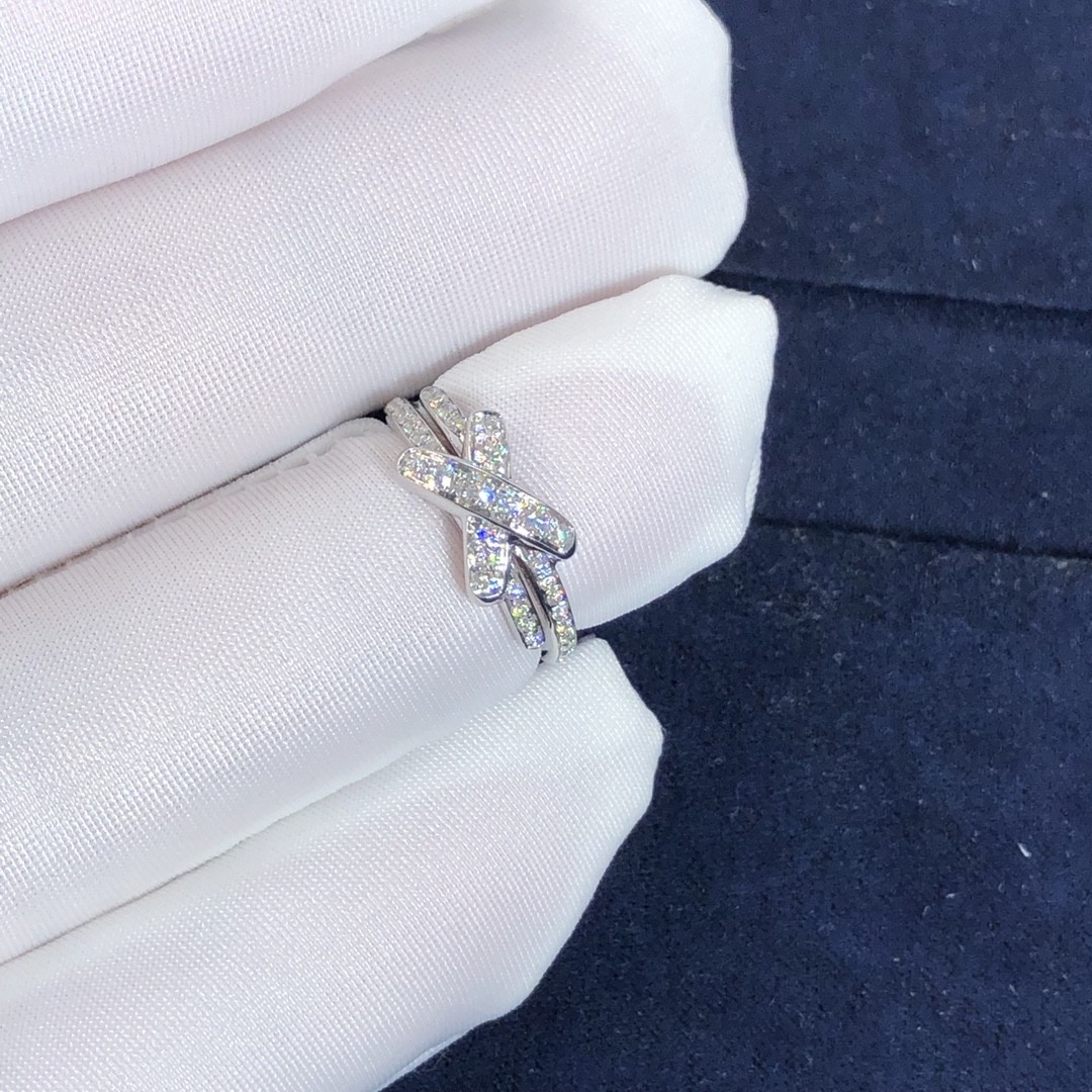 Chau Met Fashion Hot Selling Diamond Rings 18k Gold Ring Jeux De Liens Ring Natural Diamonds Real 18k Gold