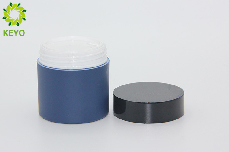 Blue Color Cosmetic Cream Jar , 50g Thick Wall PP Plastic Cream Containers