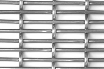 Crimped wire mesh with 1 warp wire.