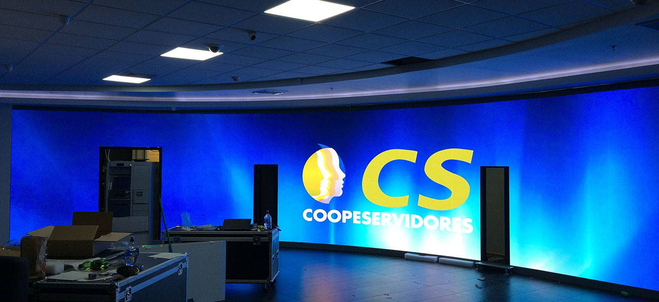 High Refresh Rate 3840HZ P1.5 P1.8 P2mm Indoor Fixed Installation LED Fixed LED Screen For Full Color Broadcasting