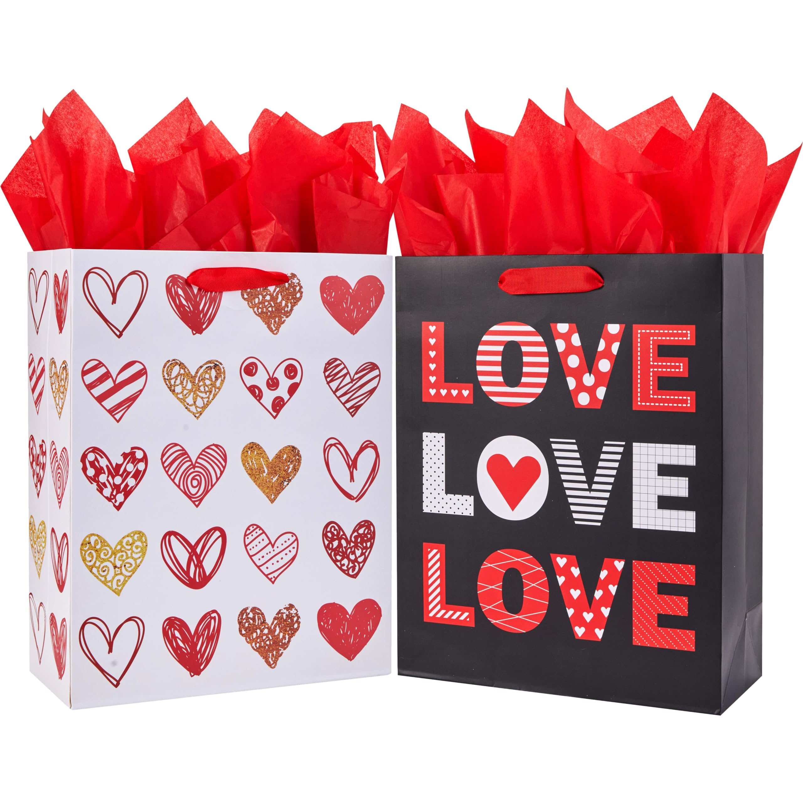 CMYK 4 Color Offset Printing Luxury Wide Bottom Paper Bag for Valentine's Day by Maker