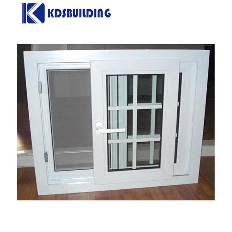 KDSBuilding French Design Kitchen Grill Design Price Upvc Pvc Sliding Window With Double Glaze