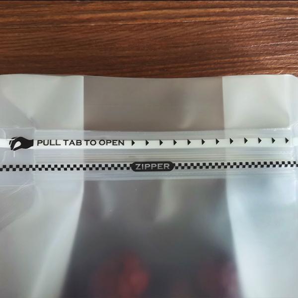 Wholesale Matt Flat Bottom Pouch One Side Zipper For Food Snack Candy Cookie Packaging Bag