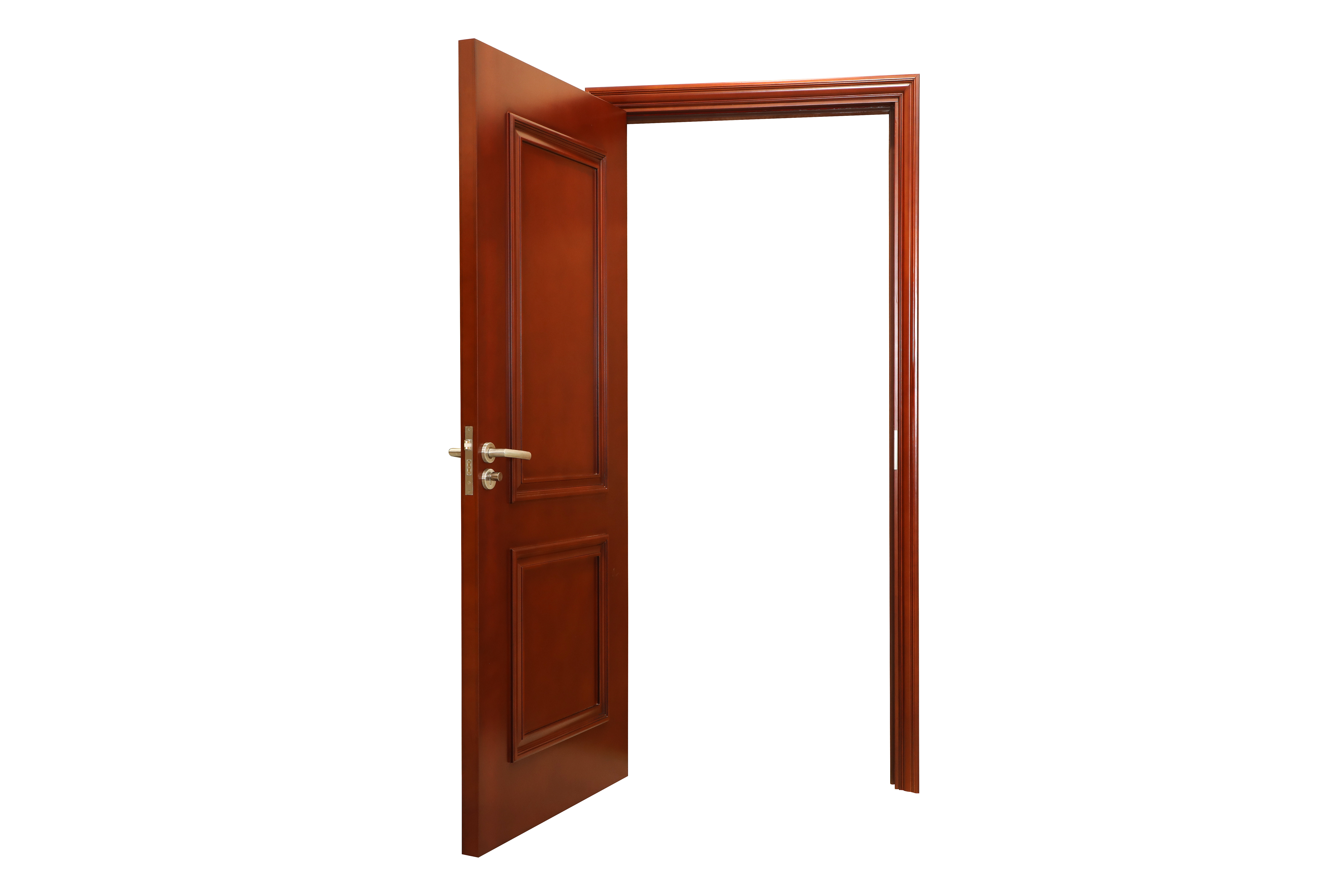 180mins Front Fire Rated Wood Doors Swing Open Style