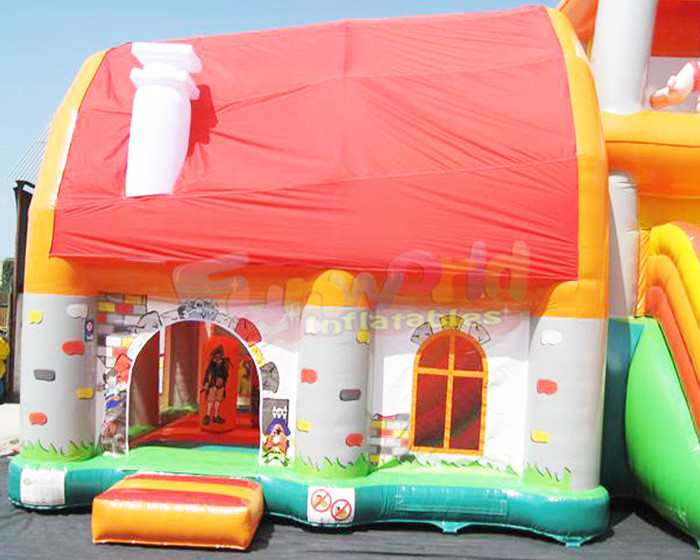 18 OZ PVC Inflatable Bouncer Slide Playground Bouncy Castle