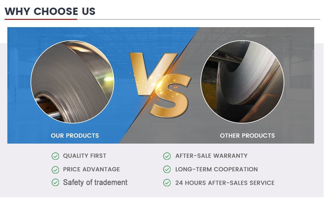 Chinese Trusted Supplier 201 301 304 316 409 410 430 2205 2507 2906 2b/Ba/No. 4/8K/ Mirror/Embossed/Checkered/Anti Prin Stainless Steel Coil