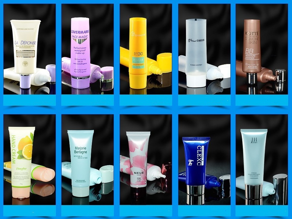 Empty Squeezable Soft Plastic Cosmetic Tubes Food Grade For Toothpaste Body Lotion
