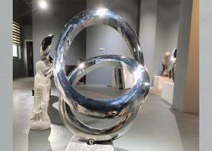 China OEM Mirror Polished Stainless Steel Decorative Abstract Art Sculpture on sale