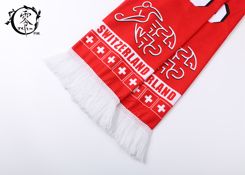 World Cup Switzerland Sublimation Scarf Soccer Team Champions League