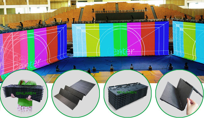 Slim P12 Mobile LED Screen Hire Foldable Stage Background LED Display Rentals 192mm x 192mm