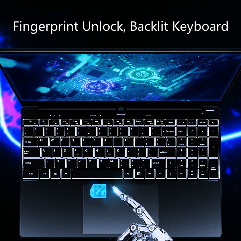 OEM ODM 15.6" Laptop Computer , Rose Gold PC Laptop With Backlit Keyboard