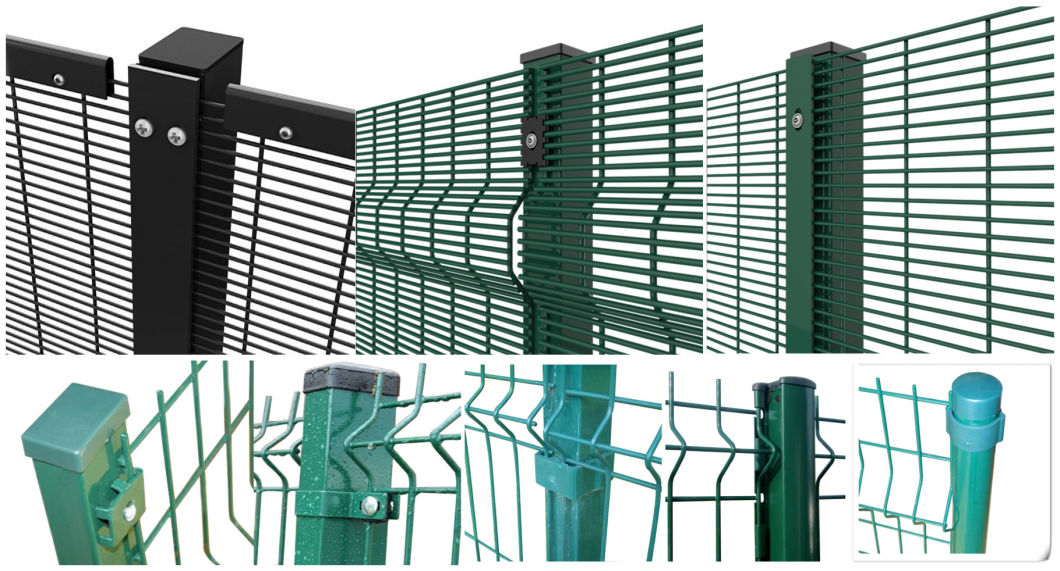 Powder Coated 358 High Security Anti Climbing Galvanized Garden Welded Wire Mesh Panel Fence