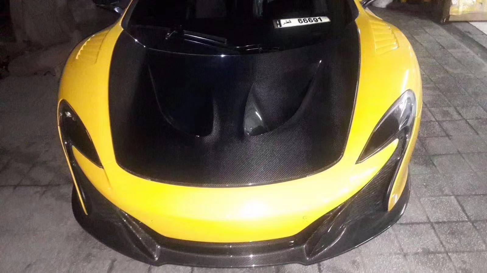 New Product for McLaren MP4-12C 650S Carbon Fiber Hood Mp4-12c 650S Upgraded P1 Style Bonnet and Engine Hatch