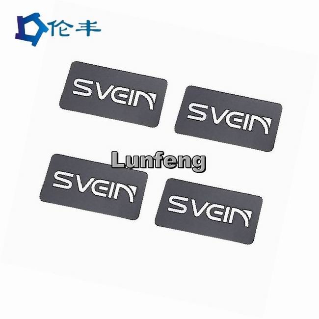 Metal Sticker Aluminum Nameplate Pantone Blank Logo Die Punching