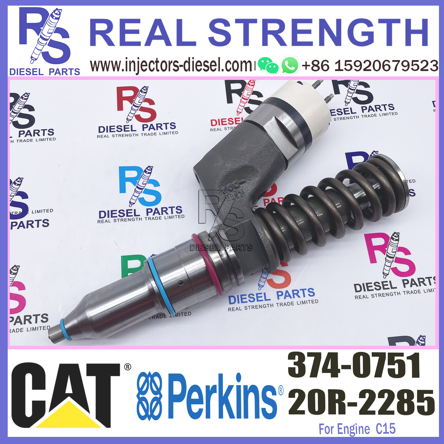 c15 Diesel Engine Parts fuel injector 3740751 374-0751 for Caterpillar Construction machinery