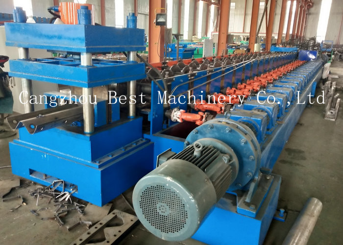 Hydraulic Highway Guardrail Roll Forming Machine Steel Iron 2&3 Waves Crash Barrier