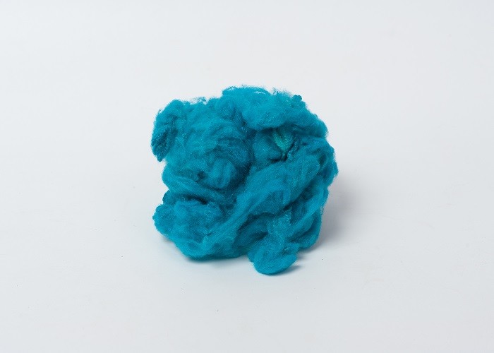 45mm Polyester Raw Material Blue Polyester Recycled Staple Fiber 1.2D to 20D