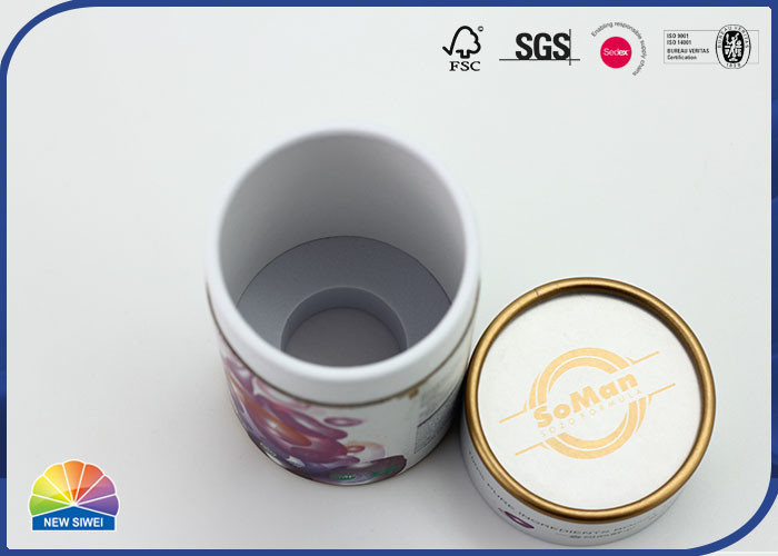 Matte Lamination Custom Print Syrup Paper Packaging Tube