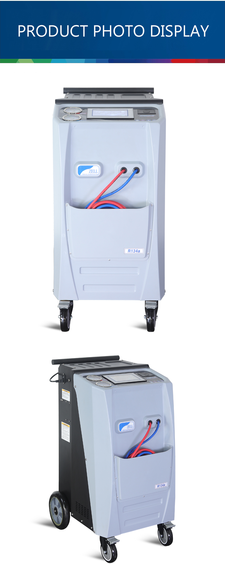 220V R134a Car AC Refrigerant Recovery Machine aC recharging machine
