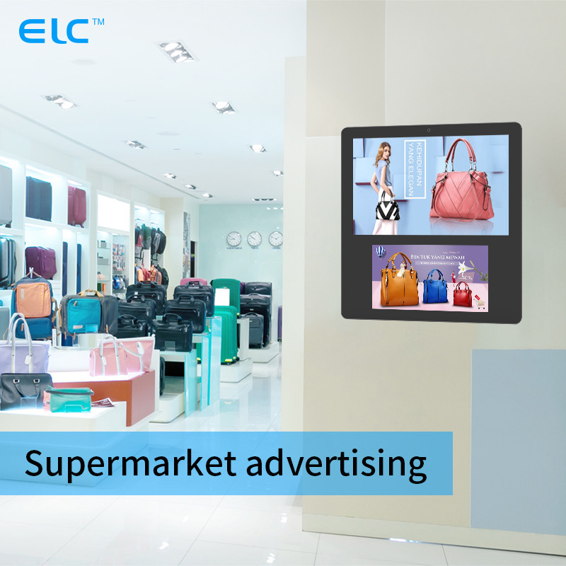 FCC Capacitive Touch Android 11 Dual Screen Digital Signage Wall Mount For Elevator
