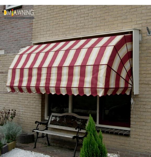 Window Dome Window Awnings French Dutch Canopy Waterproof Aluminium Retractable