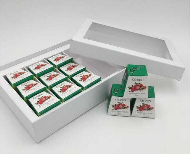 OEM White Art Paper Christmas Packaging Boxes Food Paper Gift Pack Box