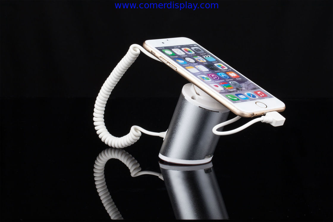 COMER Retail store security display mobile phone lost alarm stands with charging function for stores