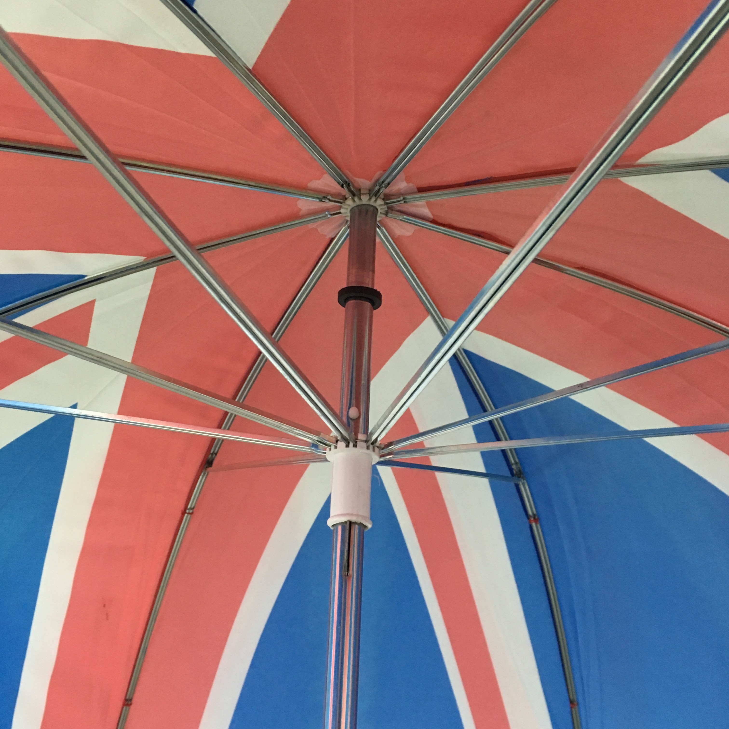 130cm Manual Open RPET Pongee Printed Golf Umbrellas