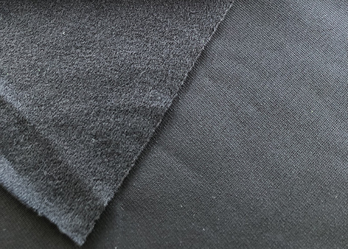 28G Brushed Mercerized Velvet Polyester Tricot Knit Fabric For Gloves