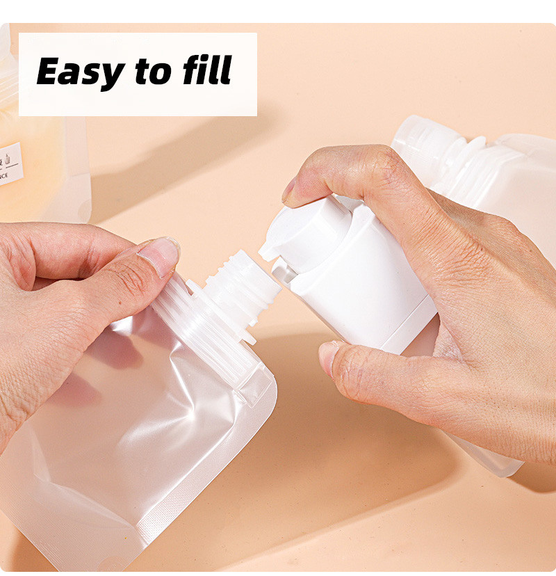Stand Up Liquid Spout Pouch Dispensing With Convenient Versatile