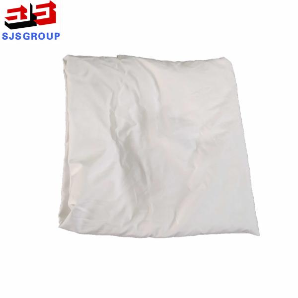 Fabric cut pieces white cleaning cloth textile waste bales 100% cotton bed sheet
