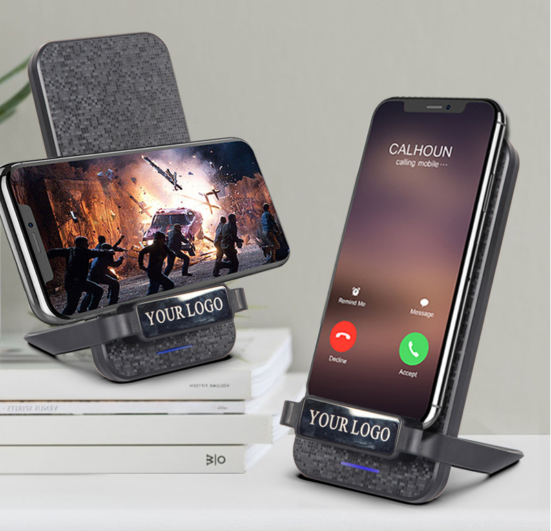 Multifunctional Qi 10w Fast Wireless Charging Stand PC ABS Material