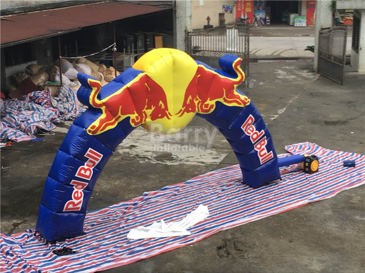 Unique Print Commerical Advertising Red Bull Inflatable Arches For Opening Ceremony