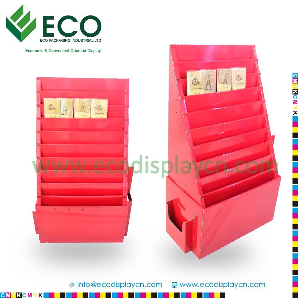 Cardboard Counter Top Display, Christmas Greeting Card Display Stands