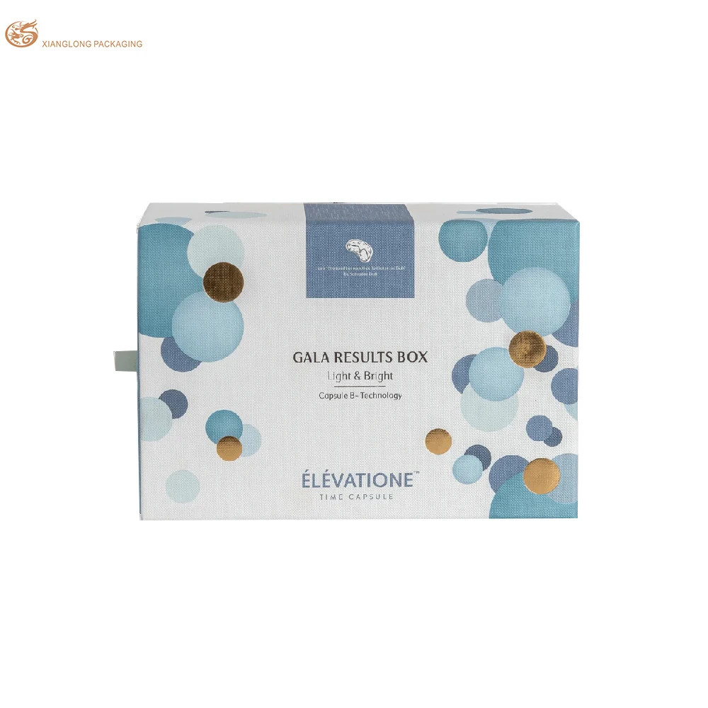 Custom Logo Sliding Drawer Box Rigid Cardboard Skin Care Paper Box Soap Packaging Box With Ribbon
