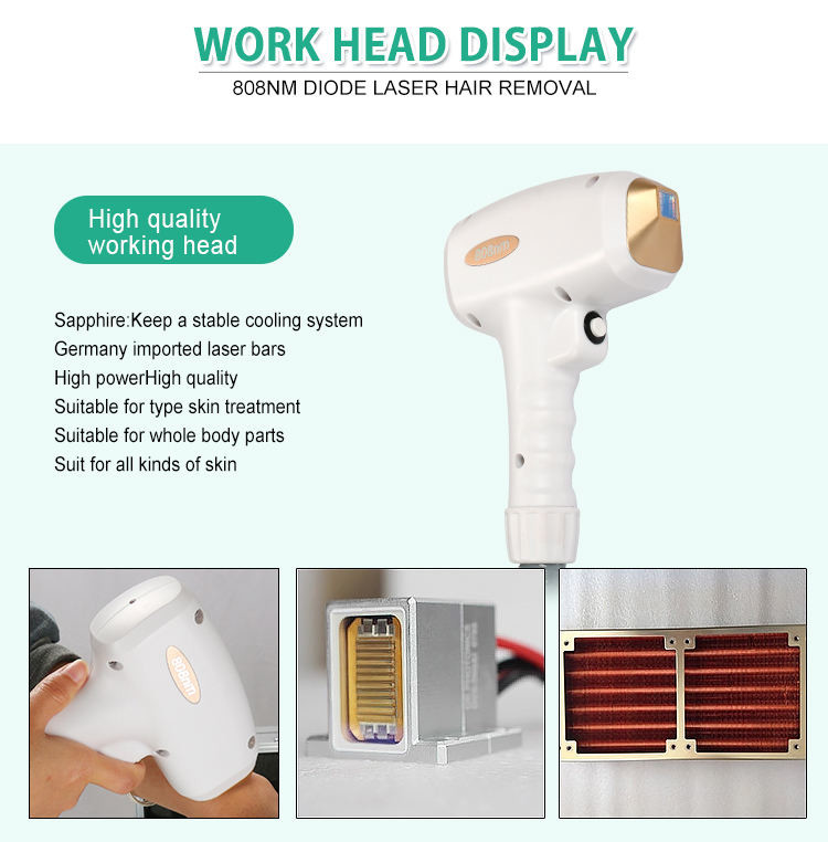 Vertical 808nm Diode Laser Hair Removal Machine For Arm Leg Chin Lip