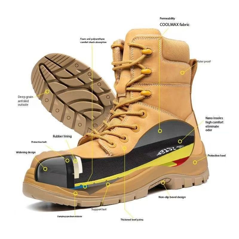 Heavy Duty Work Boots Waterproof Industrial Construction Work Boots