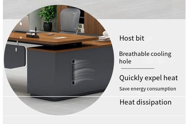 Wooden Computer Office Desk L1600/1800*D1600*H750mm Must-Have for Home Workstation
