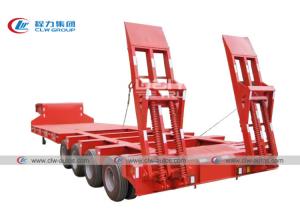 China 4 Lines 8 Axles Gooseneck Hydraulic Extendable Low Bed Semi Trailer 150 Tons 160T on sale