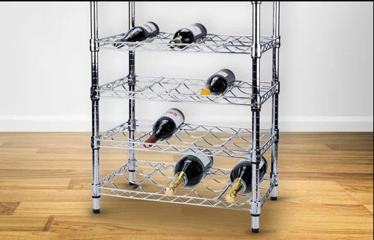beverage and wine storage shelving