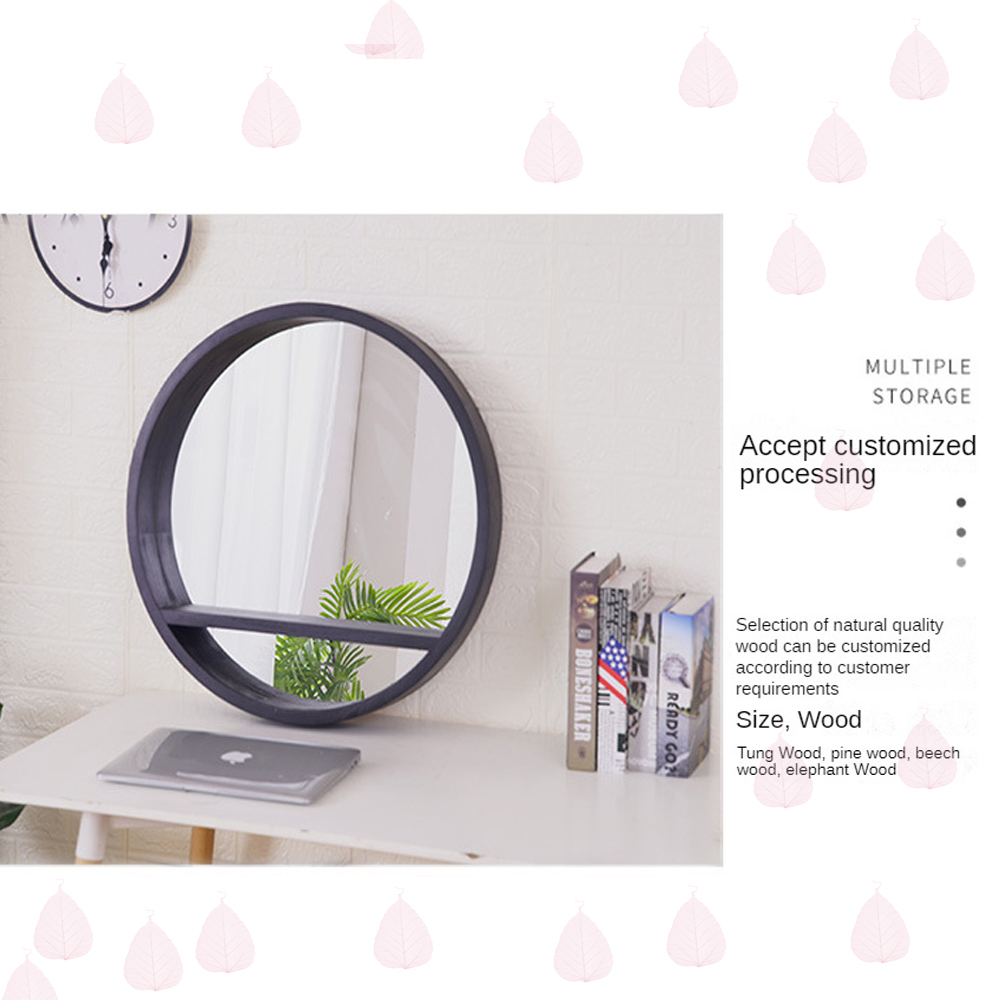 Wood Frame Full Length Antique Bathroom Wall Home Decor Big Stand Mirror for Occasion